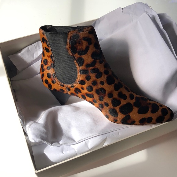Joie Barleena leopard calf hair CHELSEA ankle bootie - Picture 13 of 16